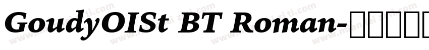 GoudyOISt BT Roman字体转换